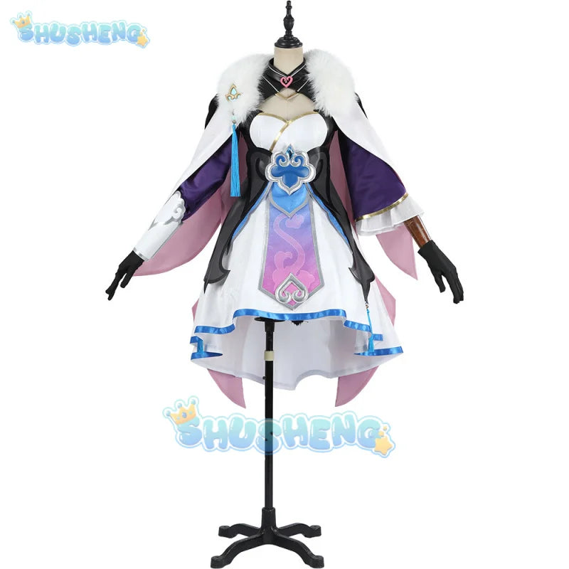 Honkai: Star rail baiheng game suit gorgeous dress uniform cosplay costume Halloween party role play outfit Women