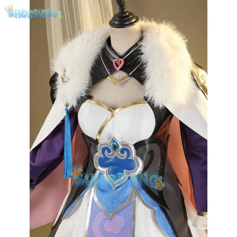 Honkai: Star rail baiheng game suit gorgeous dress uniform cosplay costume Halloween party role play outfit Women