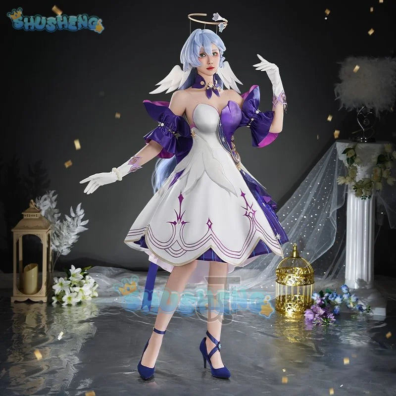 Honkai StarRail Robin Cosplay-Kostüm Alice Himora. Vollständiges Set an Anime-Kostümen für Frauen. 