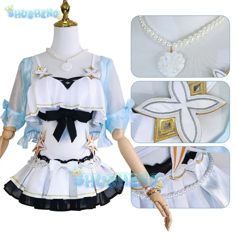 Hookai impact 3rd Elysia cosplay costume rode play Comic Con dress Hallowmas Party wigs animation prop