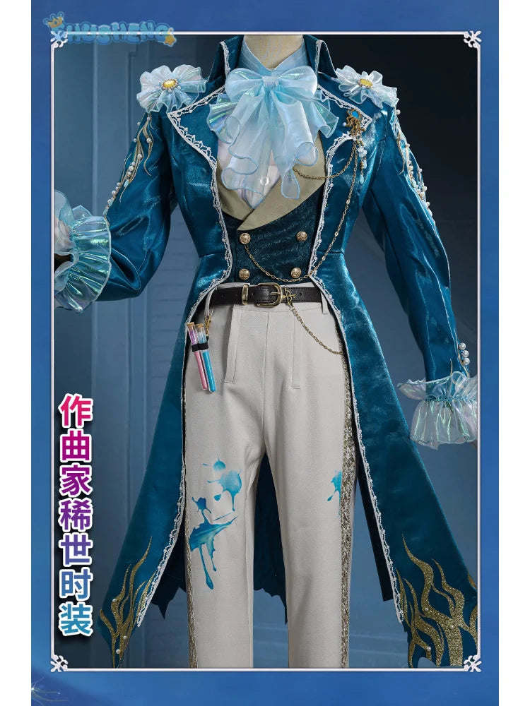 Identity V Composer Frederick Kreiburg Phantom Sail Cosplay Costume Halloween Carnival  men and women Outfit S-XXL