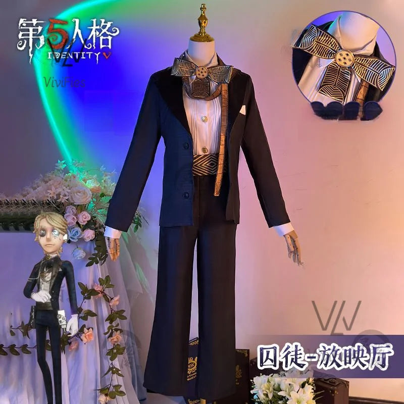 Identity V Cosplay  Prisoner Luca Balsa Full set of suits, uniforms, men's and women's Halloween party costumes in stock