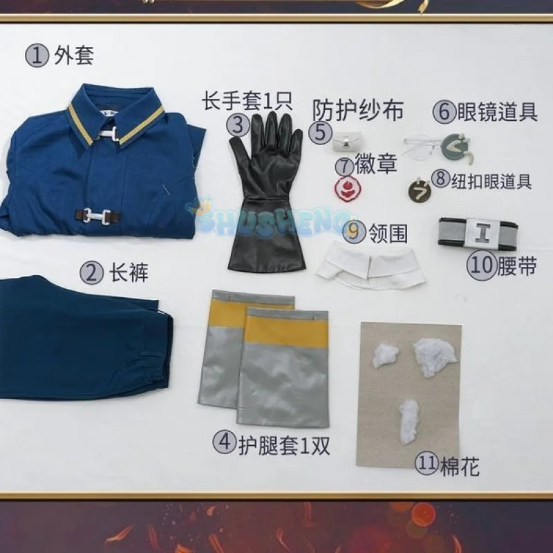 Identity V Florian Bland Fire Investigators New Survivor Game Suit Cosplay Costume Halloween Party Role Play Outfit S-XXL