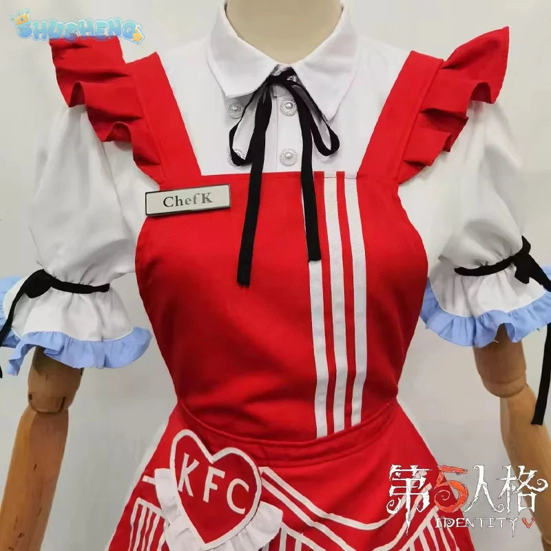 Identity V Grace Naiad  Game Suit Sweet Lovely Maid Dress Cosplay Costume Halloween Party Role Play Outfit Women