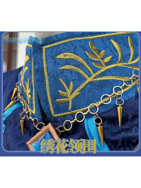 Shusheng-N Identity V Hermit Alva Lorenz Warden Game Suit Handsome Uniform Cosplay Costume Halloween Party Role Play Outfit Men Woman