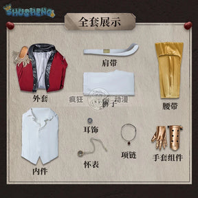 Identity V Jose Baden Chief Mate Men Cosplay Costume Cos Game Anime Party Uniform Hallowen Play Role Clothes Clothing