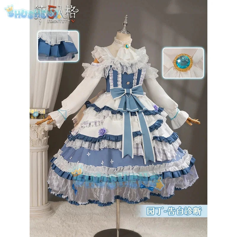 Identity V Lisa Beck Dress Gardener Confession Diagnosis Cosplay Costume Cos Game Anime Party Uniform Hallowen Play Role Clothes