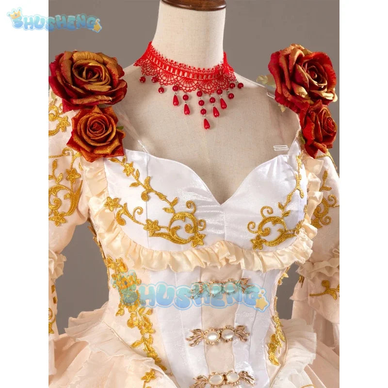 Identity V Marie Blood Feast Red Feast Dress Cosplay Costume Cos Game Anime Party Uniform Hallowen Play Role Clothes Clothing