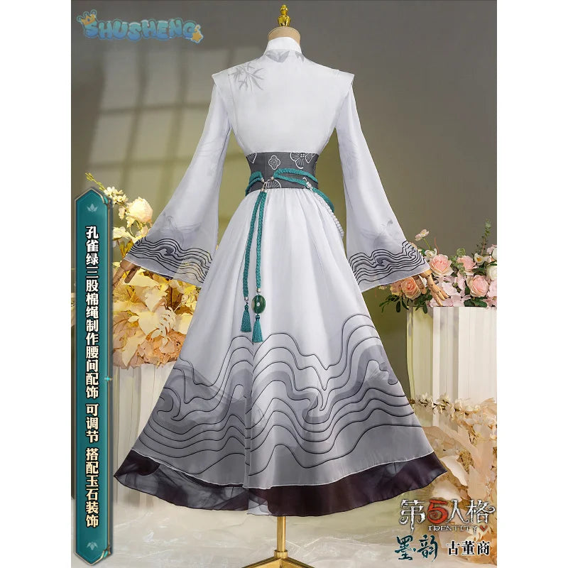 Identity V New Qi Shiyi antique dealers Cosplay Costume Chinese style Handsome Uniform Game Suit Halloween Party Outfit