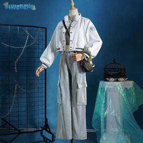 Identity V Qi Shiyi Antiquarian Game Suit Cool Uniform Cosplay Costume Halloween Carnival Party Role Play Outfit