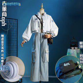 Identity V Qi Shiyi Antiquarian Game Suit Cool Uniform Cosplay Costume Halloween Carnival Party Role Play Outfit