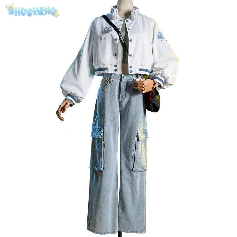 Identity V Qi Shiyi Antiquarian Game Suit Cool Uniform Cosplay Costume Halloween Carnival Party Role Play Outfit