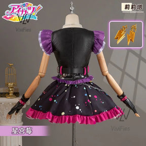 Irelia H Anime Aikatsu!Hoshimiya Ichigo Cosplay Costume Sweet Devil Evening party Dress female Lolita in stock