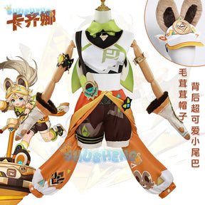 Kachina Cosplay Game Genshin Impact Costume Gorgeous Elegant Combat Uniforms Halloween Party Role Play Clothing