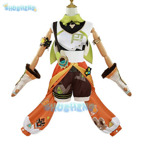 Kachina Cosplay Game Genshin Impact Costume Gorgeous Elegant Combat Uniforms Halloween Party Role Play Clothing