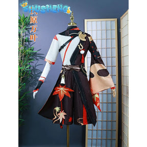 Kaedehara Kazuha Cosplay Costume Game Genshin Impact Cosplay Halloween Carnival Party Samurai Costume Wig Complete set of props