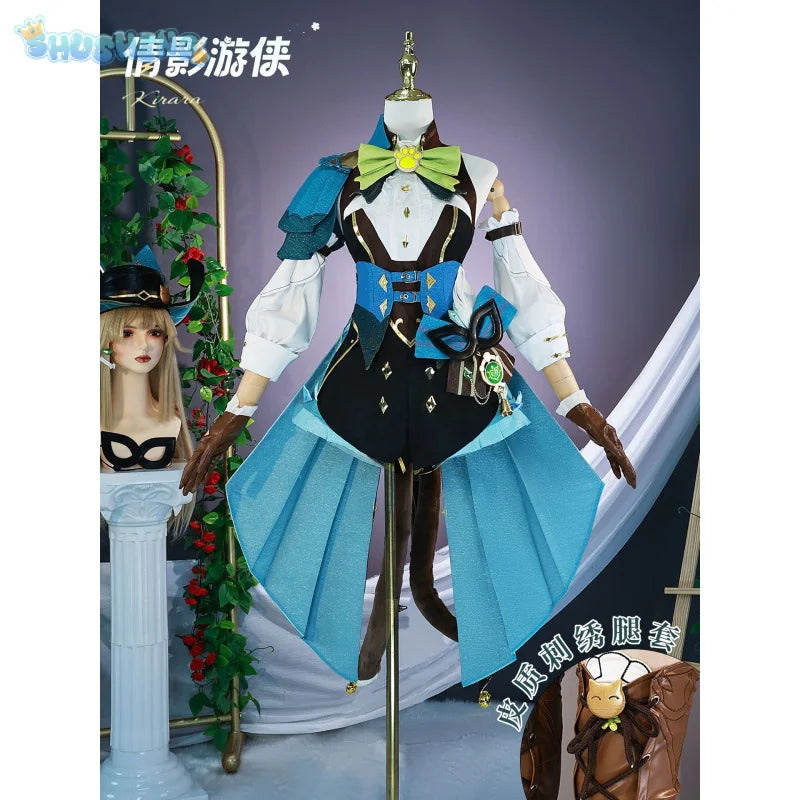 Kirara Cosplay Genshin Impact New Skin Sweet Lovely Kirara Suit Uniform Dress Full Set Halloween Party Outfit Women IN STOCK