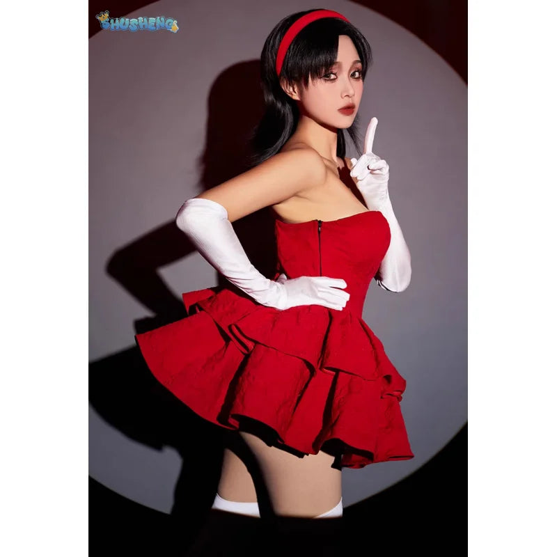 Kirigoe Mima cosplay perfect blue cosplay costume anime sexy red female girl Halloween dress