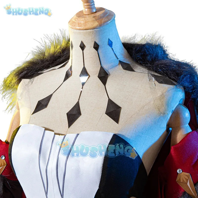 La Signora Cosplay Genshin Impact La Signora cos Costume Dress Woman Headwear Cloak Outfits