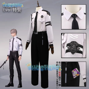 Love and Deepspace Xavier cosplay Shen Xinghui  Eval Special Police cosplay costume