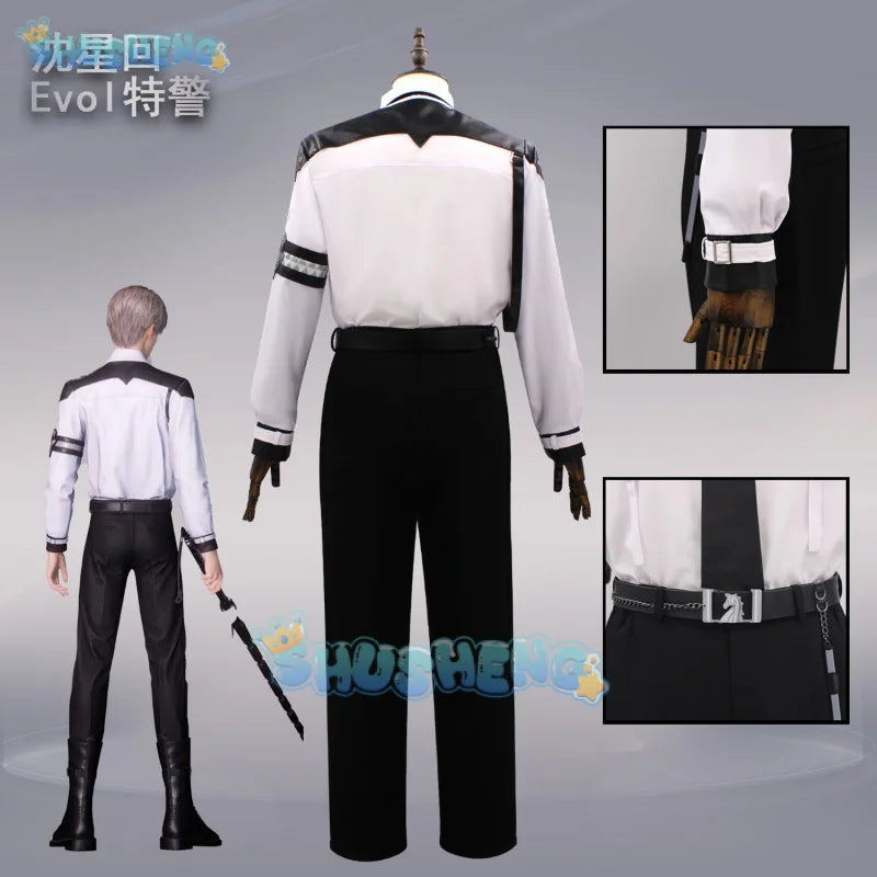 Love and Deepspace Xavier cosplay Shen Xinghui  Eval Special Police cosplay costume