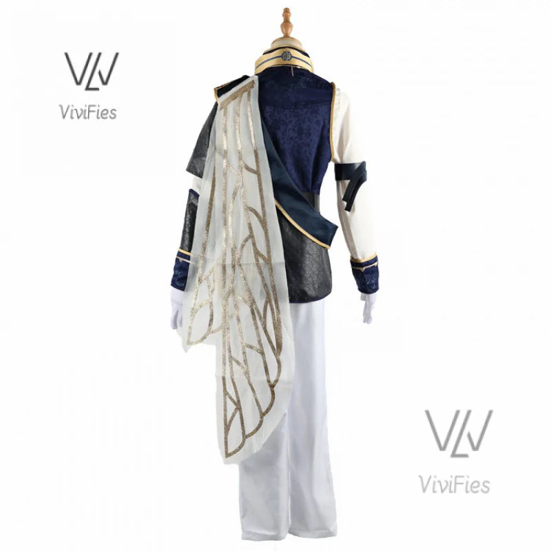 Luca Balsa Cosplay Costume Game Identity V Cosplay Dress Wig Full Set Party Suit Halloween Carnival Uniform