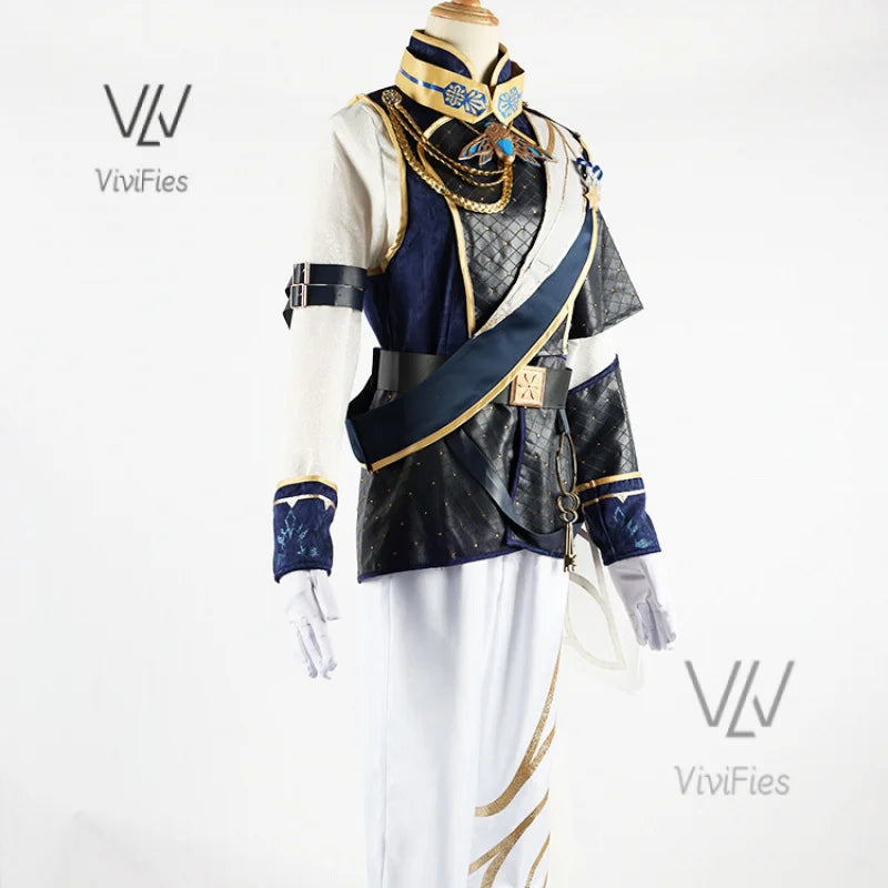 Luca Balsa Cosplay Costume Game Identity V Cosplay Dress Wig Full Set Party Suit Halloween Carnival Uniform