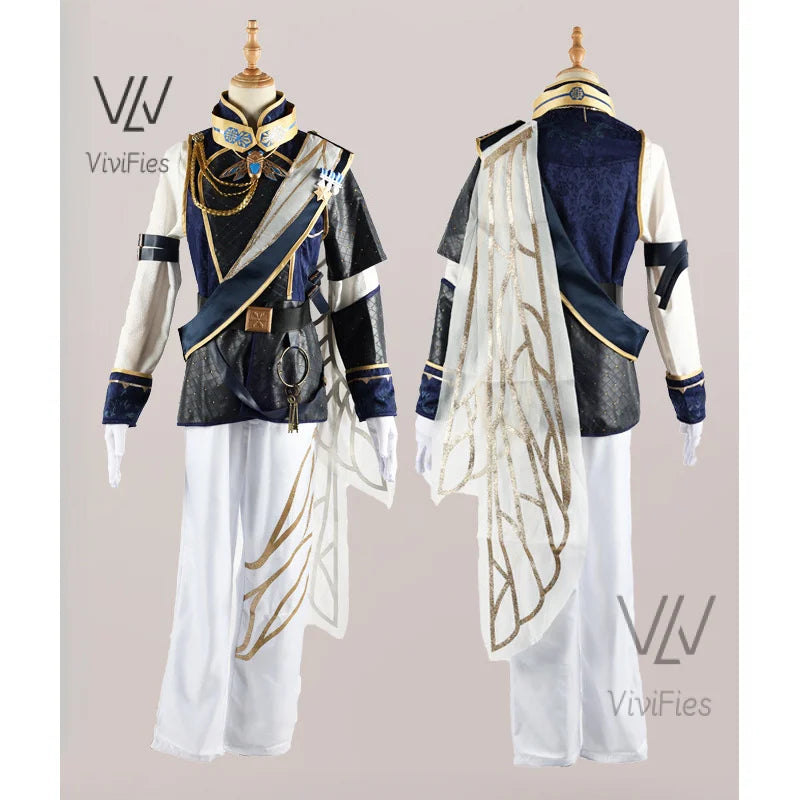 Luca Balsa Cosplay Costume Game Identity V Cosplay Dress Wig Full Set Party Suit Halloween Carnival Uniform