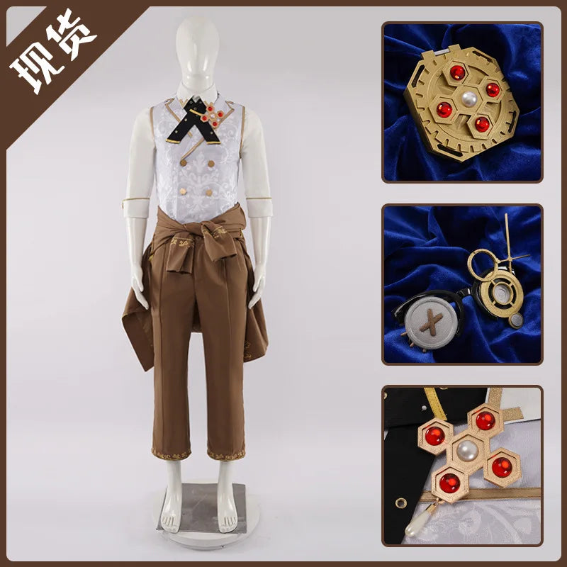 Luca Balsa Game Identity V Prisoner Cosplay Costume Graduation Day Fashion Men's Uniforms Halloween Party Role Play Cos Props