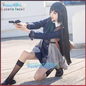 Lycoris Recoil cos Nishikigi Chisato cycling women Inoue Takina cloths Li wig cosplay women's cloths