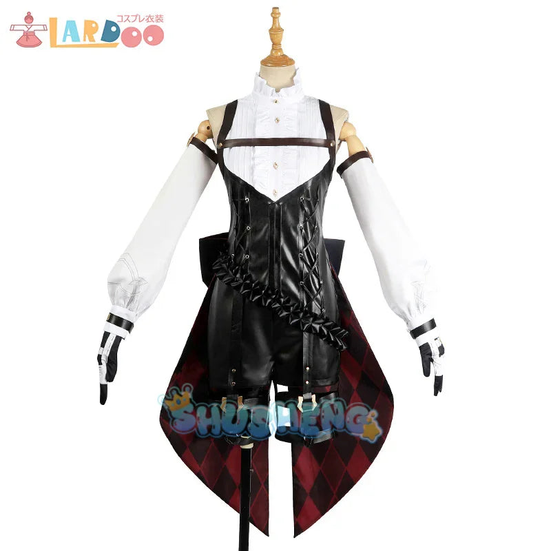 Lyney Cosplay Kostüm Spiel Genshin Impact Twins lyney Magic Hat Trick Uniform Halloween Frauen Komplettset 