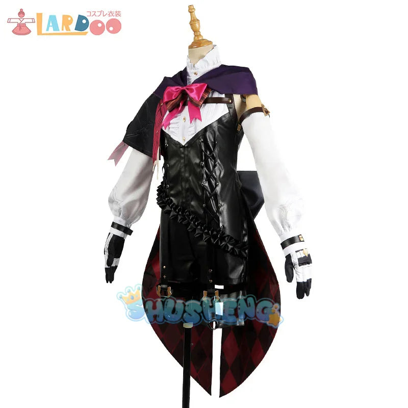 Lyney Cosplay Costume Game Genshin Impact Twins lyney Magic Hat Trick Uniform Halloween Women  Full Set