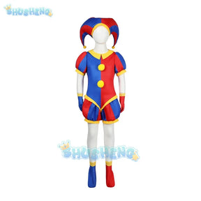 Magical Digital Circus Pamni cosplay tight fitting jumpsuit Pomni role-playing Christmas