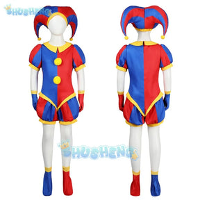 Magical Digital Circus Pamni cosplay tight fitting jumpsuit Pomni role-playing Christmas