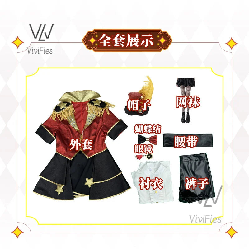 Margaretha Zelle Cosplay Game Identity V Gorgeous vest, shirt, short skirt wig set, headwear, Halloween party set, latest model