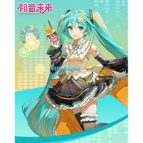 Miku cosplay cute princess Loli dress Miku wig play a full set of dresses for Christmas and Halloween S-XXL