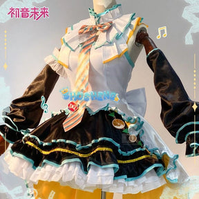 Miku cosplay cute princess Loli dress Miku wig play a full set of dresses for Christmas and Halloween S-XXL