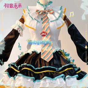 Miku cosplay cute princess Loli dress Miku wig play a full set of dresses for Christmas and Halloween S-XXL