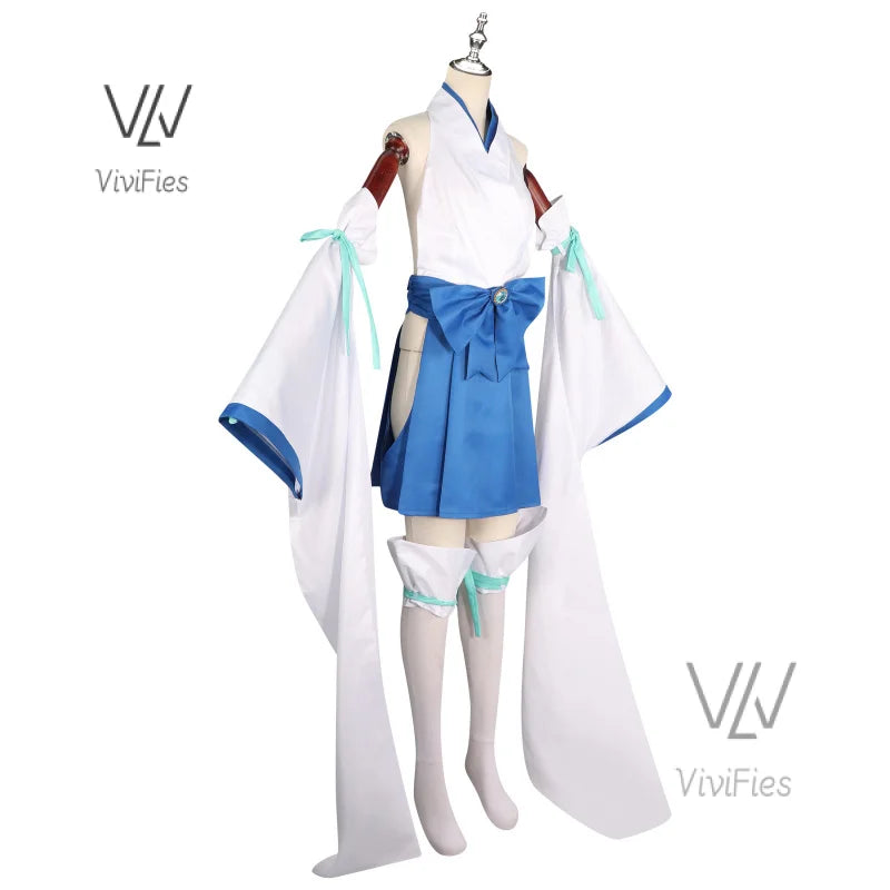 Minakami Sayo Cosplay Anime Gushing over Magical Girls Costume Kimono witch Uniform Wig Set Party Role Play Outfit for Woman