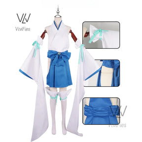 Minakami Sayo Cosplay Anime Gushing over Magical Girls Costume Kimono witch Uniform Wig Set Party Role Play Outfit for Woman