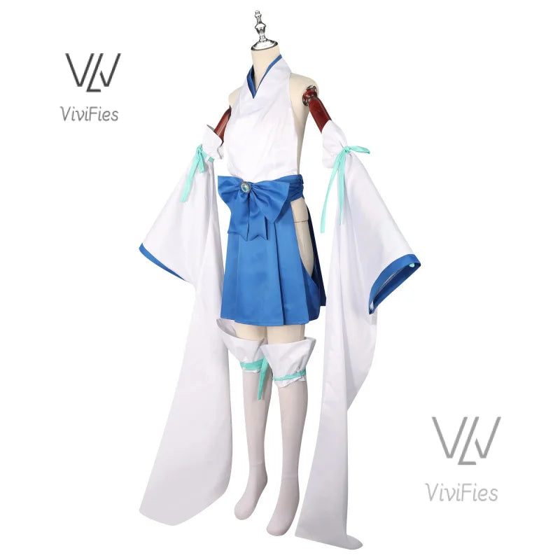 Minakami Sayo Cosplay Anime Gushing over Magical Girls Costume Kimono witch Uniform Wig Set Party Role Play Outfit for Woman