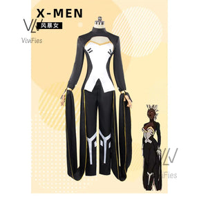 Movie X-Force Storm Cosplay Uncanny Black Uniform Women Men Christmas Halloween High Quality Set In stock Toppants