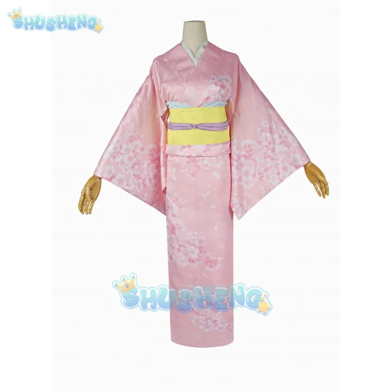 My Happy Marriage cos Saimori Miyo Cosplay Vollständiges Kimono-Kleidungsset für Frauen 