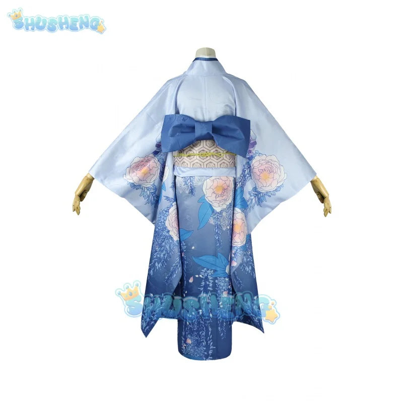 My Happy Marriage cos Saimori Miyo cosplay Full set of kimono clothing for women