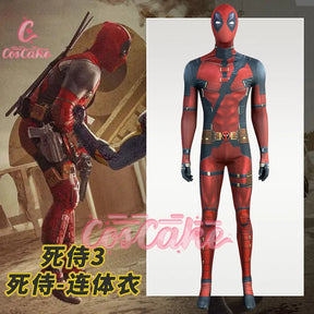 New Deadpool 3 Cosplay Cosplay Cosutme Wade Winston Wilson Jumpsuit Belt Set Movie Anti-hero Suit Halloween Custom Made