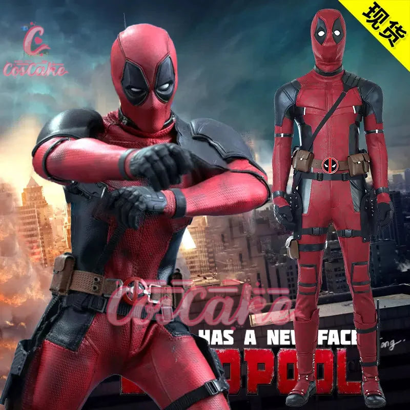 New Deadpool 3 Cosplay Cosutme Wade Winston Wilson Jumpsuit Belt Cosplay Costume Movie Anti-hero Suit Halloween