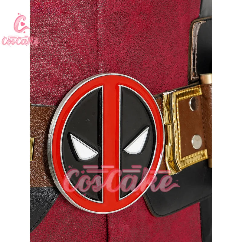 New Deadpool 3 Cosplay Cosutme Wade Winston Wilson Jumpsuit Belt Cosplay Costume Movie Anti-hero Suit Halloween