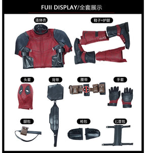 New Deadpool 3 Cosplay Cosutme Wade Winston Wilson Jumpsuit Belt Cosplay Costume Movie Anti-hero Suit Halloween