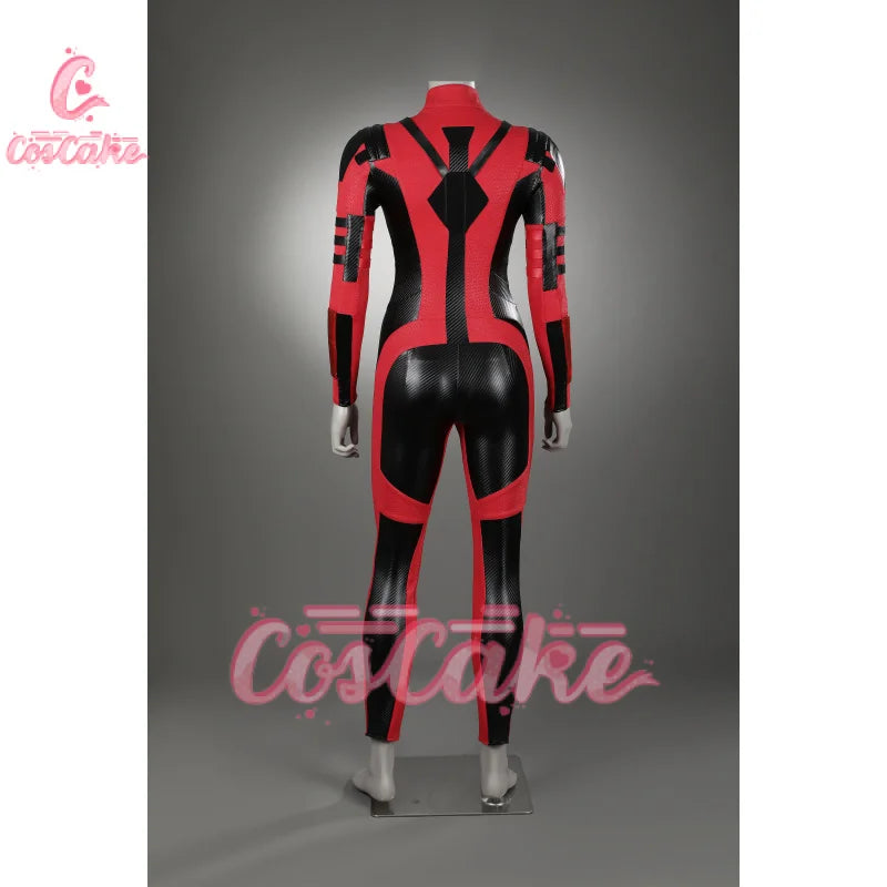 New Deadpool 3 Lady Cosplay Cosutme Wade Winston Wilson Jumpsuit Belt Suit Halloween Women's Version Upgraded version