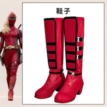 New Deadpool 3 Lady Cosplay Cosutme Wade Winston Wilson Jumpsuit Headgear Suit Halloween Women's Version Upgraded version